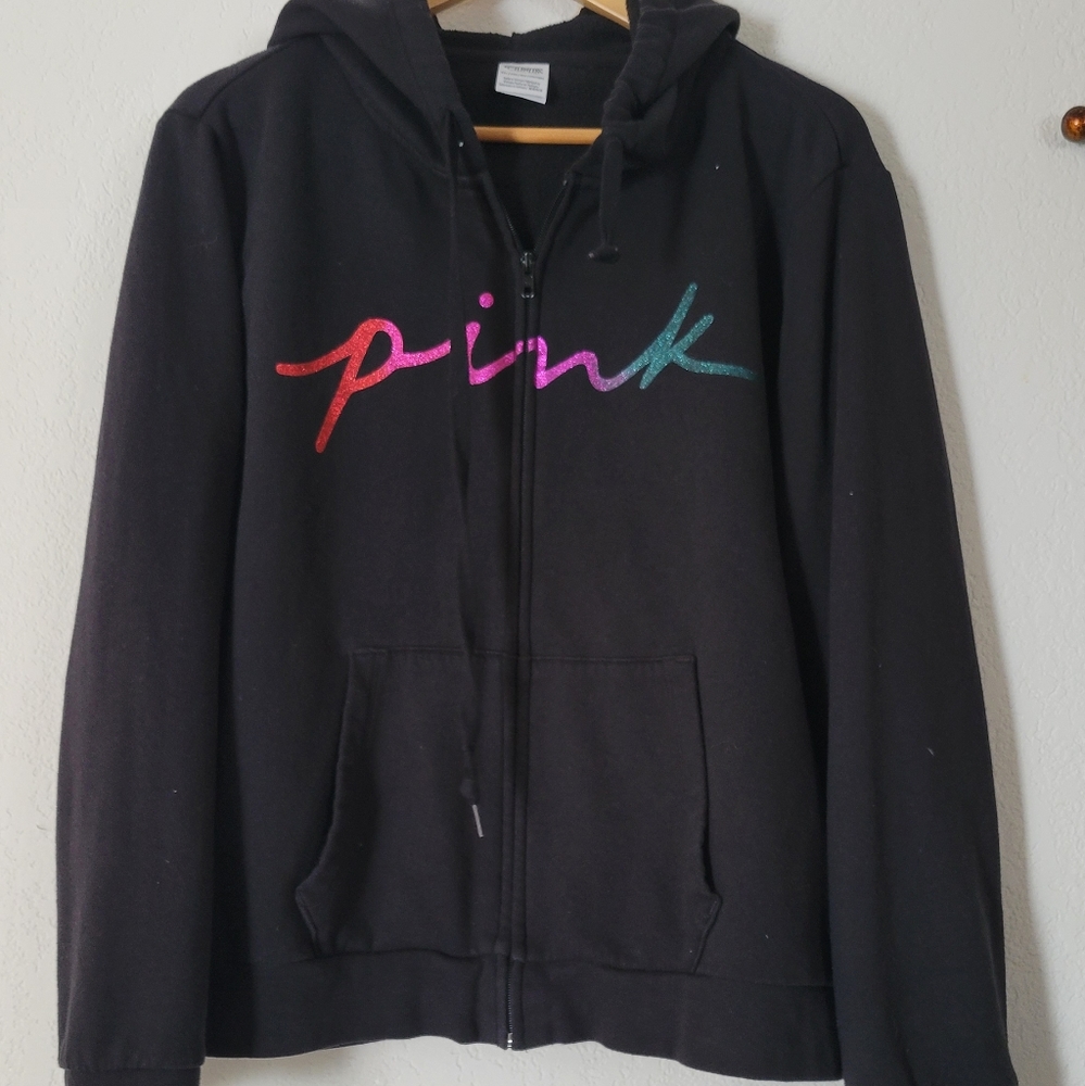 Victoria's Secret Pink black jacket Size XXL